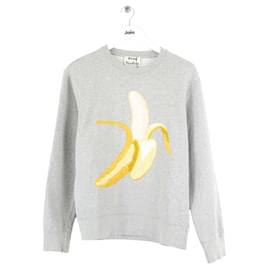 Acne Grauer Baumwollpullover Grau