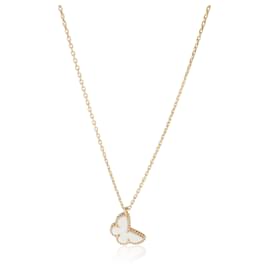 Van Cleef & Arpels Yellow Gold Mother Of Pearl Sweet Butterflies Pendant Other