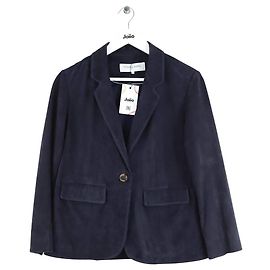 Gerard Darel Navy Suede Blazer Navy blue