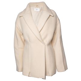The Row, Azzedina beige wool jacket with hidden closure Other