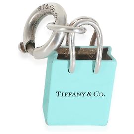 Tiffany & Co. Sterling Silver  Enamel Shopping Bag Charm Other