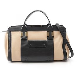 Bolsa Chloé Alice em bege e preto Preto Bege