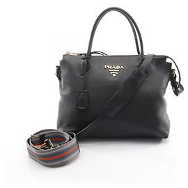 Prada VIT DAINO Handbag Black