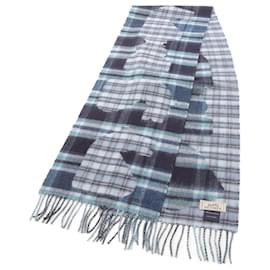 Hermès-Xale de cashmere Hermès em azul-Azul