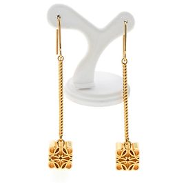 Brincos pendentes Anagram em prata 925 dourada Loewe Dourado