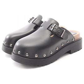 Sandali in pelle Dior Quake Clog Nero