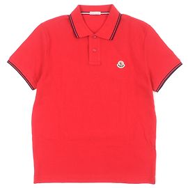 Camisa Polo Moncler de Algodón Roja