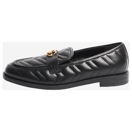 Gucci Black Marmont quilted leather loafers - size EU 40 Black
