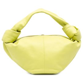 Bottega Veneta Mini en Cuir de Veau Vert Double Nœud Vert Vert clair