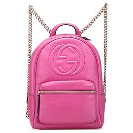 Gucci Pink Leather Soho Backpack Pink