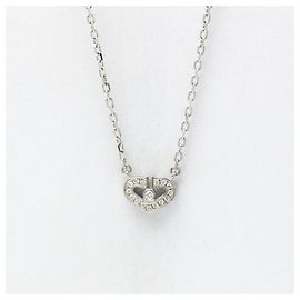 Colar de Diamante C Heart da Cartier Prata