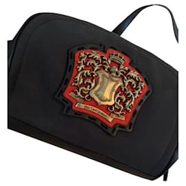 Yves Saint Laurent Handtasche aus schwarzem Leder Schwarz