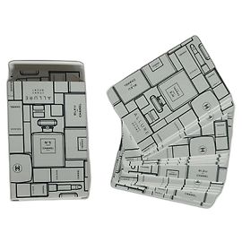 Carte da gioco Chanel nere e bianche Nero Bianco