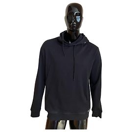HUGO BOSS Kapuzenpullover – Schwarz mit Kontrastlogo Schwarz