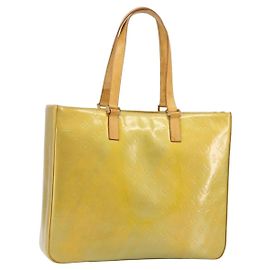 LOUIS VUITTON Sac Tote Columbus Monogram Vernis Gris M91028 LV Auth 142612 Gris