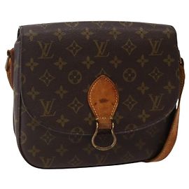 LOUIS VUITTON Bolsa de Ombro Monogram Saint Cloud GM M51242 LV Auth 142782 Monograma