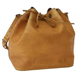 LOUIS VUITTON Borsa a Spalla Petit Noé Epi Gialla M44109 LV Auth BA5660 Giallo