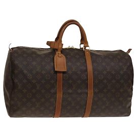 LOUIS VUITTON Bolsa Boston Monogram Keepall 55 M41424 LV Auth 141304 Monograma