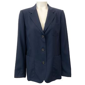 Colombo Navy Blue Cashmere Classic Blazer Navy blue
