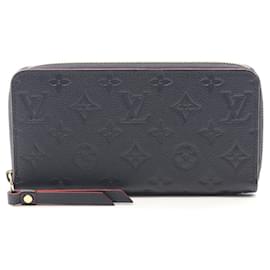 Louis Vuitton-Louis Vuitton Zippy Wallet Monogram Empreinte Long Wallet-Blue