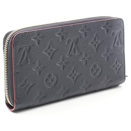 Louis Vuitton-Louis Vuitton Zippy Wallet Monogram Empreinte Long Wallet-Blue