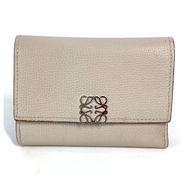 Loewe Anagram Vertical Wallet in Light Ghost Beige Beige