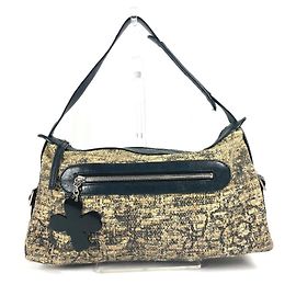 Borsa a Spalla CHANEL Camelia CC Coco Mark Nero Beige Giallo