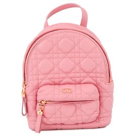Mini-Rucksack Cannage Christian Dior Pink
