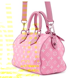 Louis Vuitton-Bolsa Louis Vuitton Monogram Speedy P9 Bandoulière 25-Amarelo,Monograma