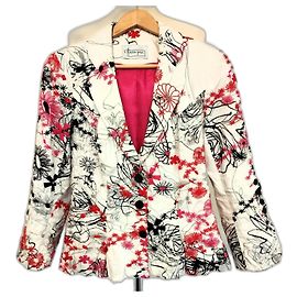 Autre Marque Chaqueta de Algodón Bordada Nathalie Garçon Espalda Vasca TXS/S Multicolor