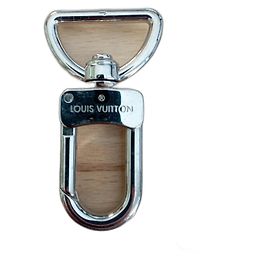 Set de 2 mousquetons Louis Vuitton argent acier 60mm Argenté