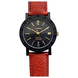 Bulgari Carbon Geneva Automatic Watch Black Titanium 33mm Black