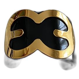 Bracciale Escada con logo nero Nero