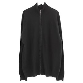 Prada Archiv Cashmere Zip-Front Cardigan Schwarz