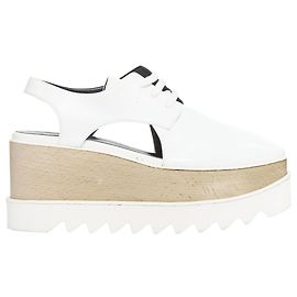 Stella Mc Cartney Stella Mccartney Elyse Platform con Lacci Bianco