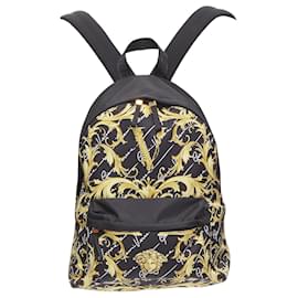 Versace-Mochila de nylon Medusa Virtus da Versace-Preto