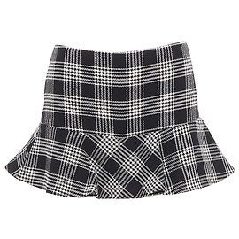 Mini falda con volantes de pata de gallo Red Valentino Negro