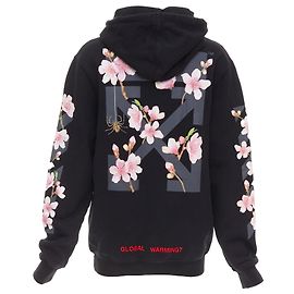 Sudadera bordada de cereza Off White Ssense Negro