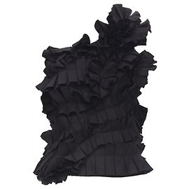 Top bustier corsetto plissettato Bottega Veneta Nero