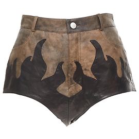 Shorts Patchwork Flame Alessandra Rich Marrone