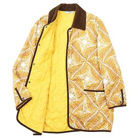Salvatore Ferragamo Paisley Quilting Jacket Yellow