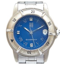 Givenchy Edelstahl-Uhr Blau