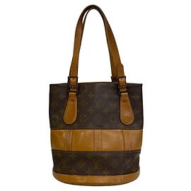 Louis Vuitton Bucket PM Monogram Handbag Brown