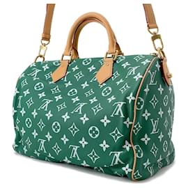 Louis Vuitton-Bolsa Boston Louis Vuitton Speedy P9 Bandoulière 40-Verde,Verde claro
