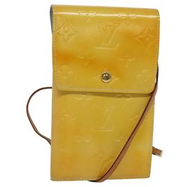 LOUIS VUITTON Cartera Walker Monogram Vernis Gris M91031 LV Auth 141125 Gris