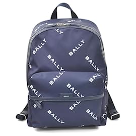 Bally Nylon Backpack in Navy Navy blue