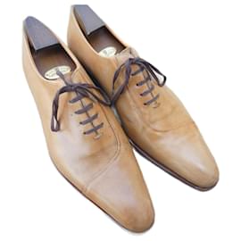 Scarpe Derby Santoni Numero Italiano 7.5 42 Cammello