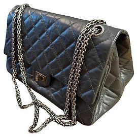 Chanel 2.55 Reissue Grey Leather Handbag Grey