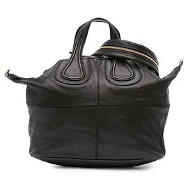 Bolsa Nightingale média em couro de cordeiro preto da Givenchy Preto