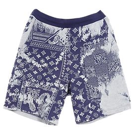 Bermuda de algodão Monogram Louis Vuitton Outro Cinza